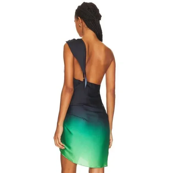 knee length dresses for ladies Marian Mini Dress Orange in Georgette